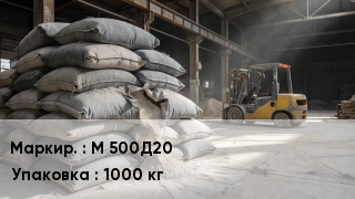 Цемент М 500Д20 1000 кг